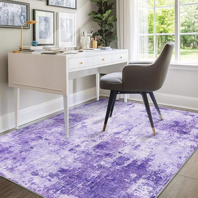 Washable Area Rugs 5'x7' Non-Slip Modern Abstract Soft - Image 7