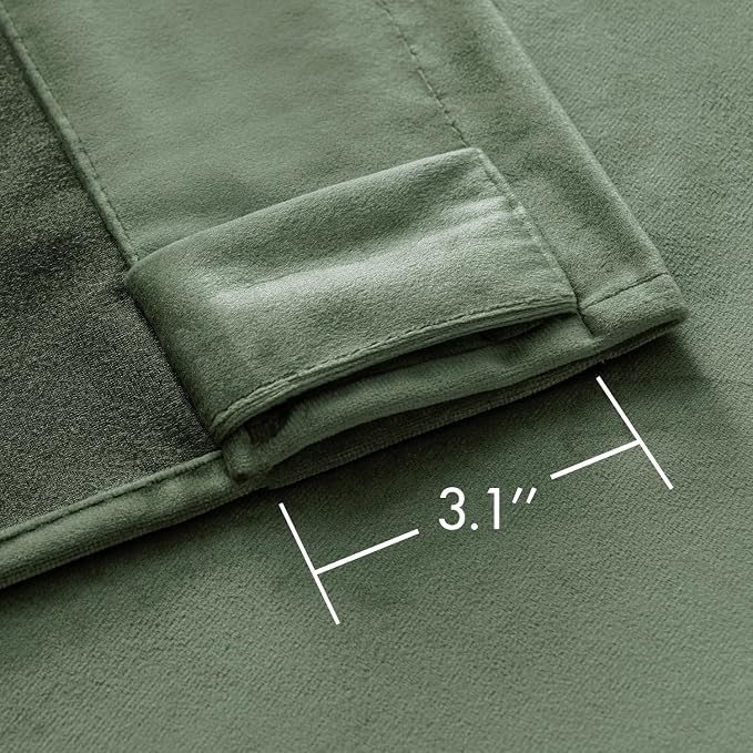 MIULEE Velvet Curtains 72 inches - Image 3