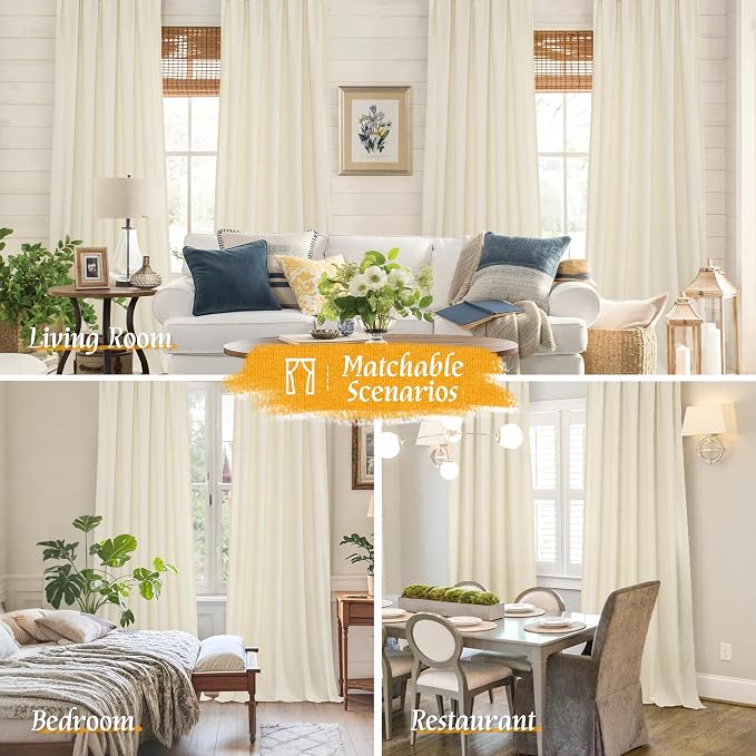 LAMIT Linen Curtains 72 inches Long - Image 6