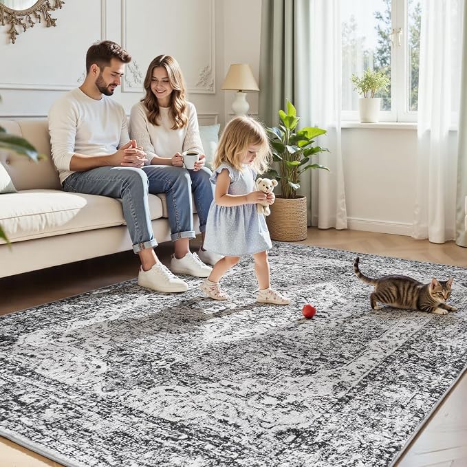 Lofus 5x7 Area Rugs for Living Room, Washable Area Rug, Rugs for Bedroom - Image 3