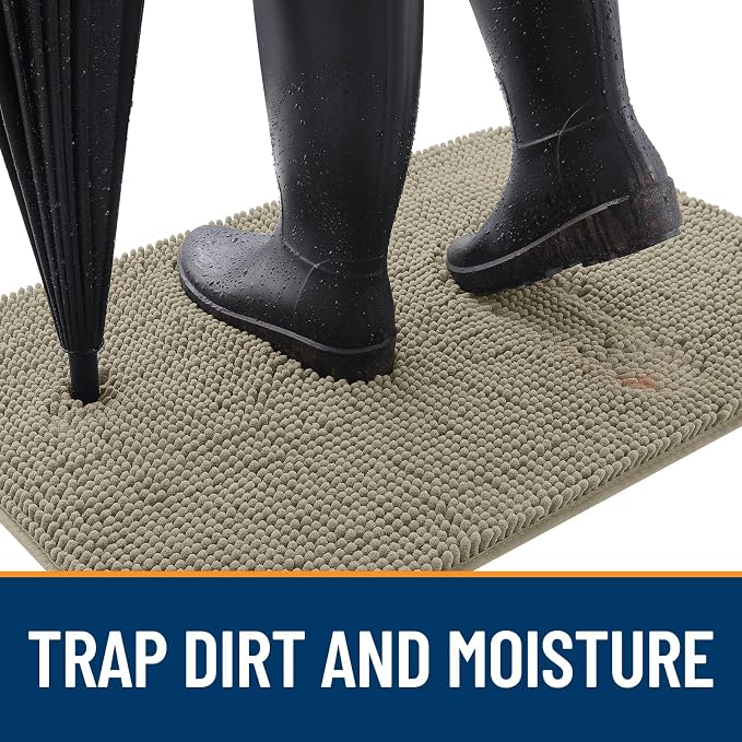 OLANLY Dog Door Mat for Muddy Paws 40x24, Absorbs Moisture and Dirt, Absorbent - Image 2