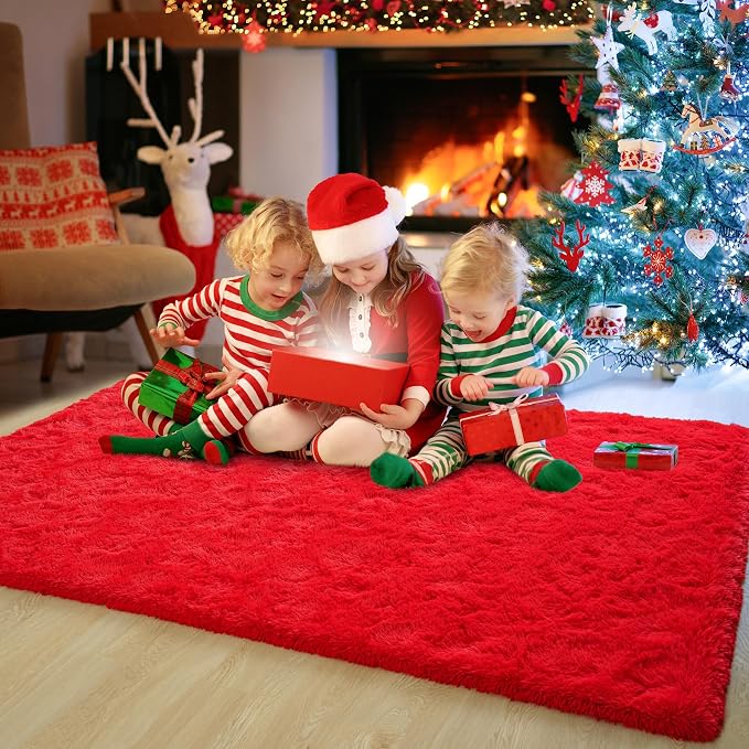 Chicrug Soft Area Rugs for Bedroom Living Room Plush Fluffy Rug 4x6 Feet - Image 2
