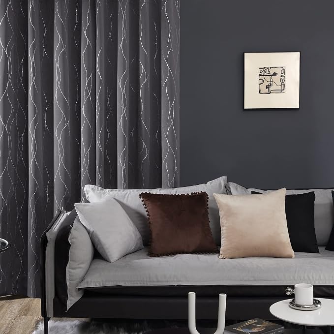Deconovo Blackout Curtains, Thermal Insulated Noise‑Reducing Grommet Drapes - Image 4