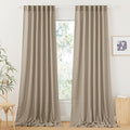 RYB HOME Linen Curtains for Windows by RYBHOME