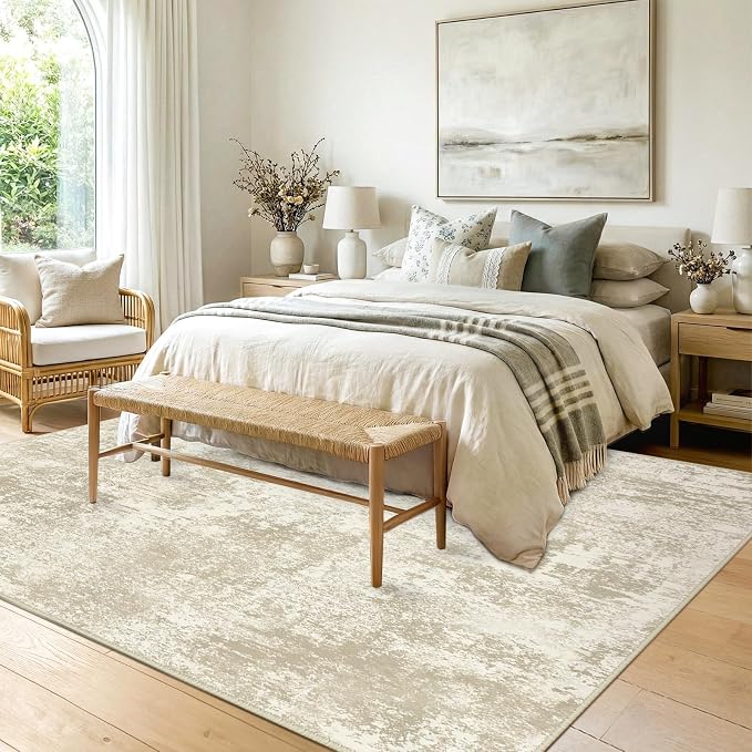 Washable Area Rugs 5'x7' Non-Slip Modern Abstract Soft - Image 4