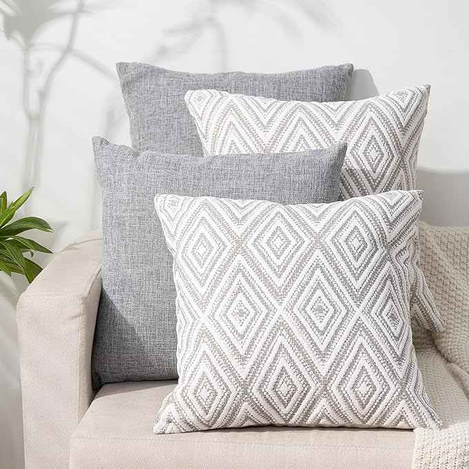HPUK Decorative Throw Pillow Covers Set of 4 Couch Pillows Accent Cushion Cover by HPUK