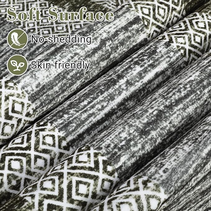 Washable 2.5x10 Kitchen Runner Rug, Easy Clean Geometri Rugs - Image 3