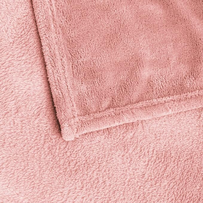 BEDELITE Fleece Blankets Queen Size Pink Throw Blankets - Image 6