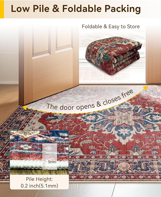 RELEANY Area Rugs 2'6''x4' Kitchen Rugs Entry Rug Small Rugs - Image 3