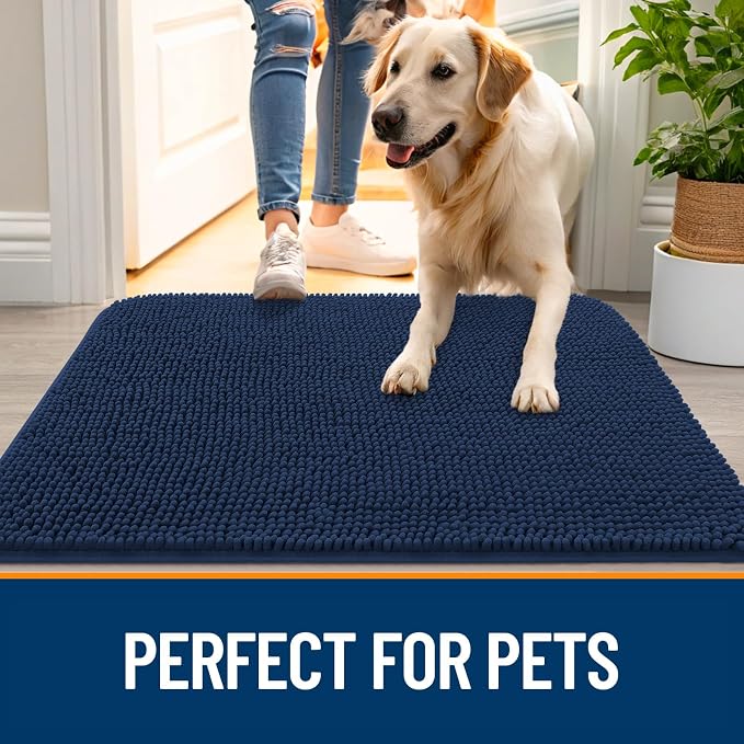 OLANLY Dog Door Mat for Muddy Paws 70x32, Absorbs Moisture and Dirt, Absorbent - Image 6