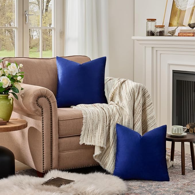 GIGIZAZA Blue Throw Pillow Covers 24x24 - Image 3