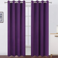 LEMOMO Blackout Curtains 66 x 95 inch/Purple Curtains Set of 2 Panels/Thermal by Lemomo