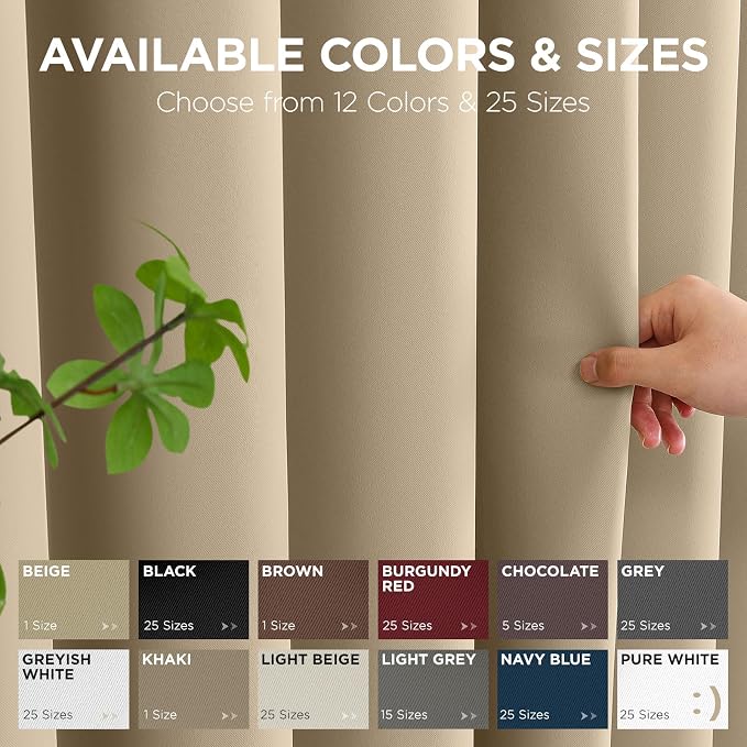 Joydeco Blackout Door Curtain for Doorway Privacy 84 Inches Long, Grommet - Image 7