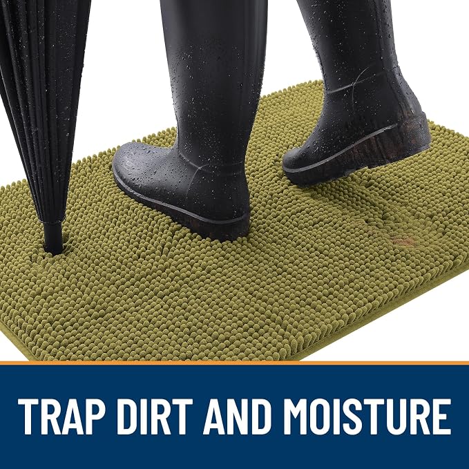 OLANLY Dog Door Mat for Muddy Paws 35x24, Absorbs Moisture and Dirt, Absorbent - Image 2