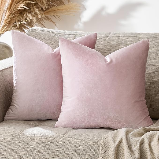 GIGIZAZA Decorative Couch Throw Pillow Cover, Square Sofa Velvet Throw Cushions - Image 6