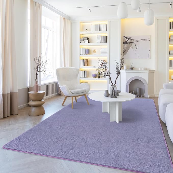 Amearea Large Modern Area Rugs for Bedroom Living Room, 6x9 Feet Purple - Image 9