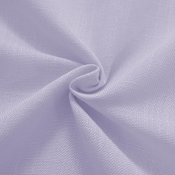Lavender Linen Curtains Back Tab 108 Inches - Image 6
