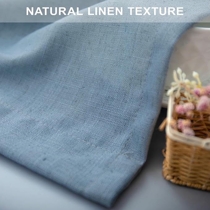 Pitalk Light Blue Wide Curtains - Image 7