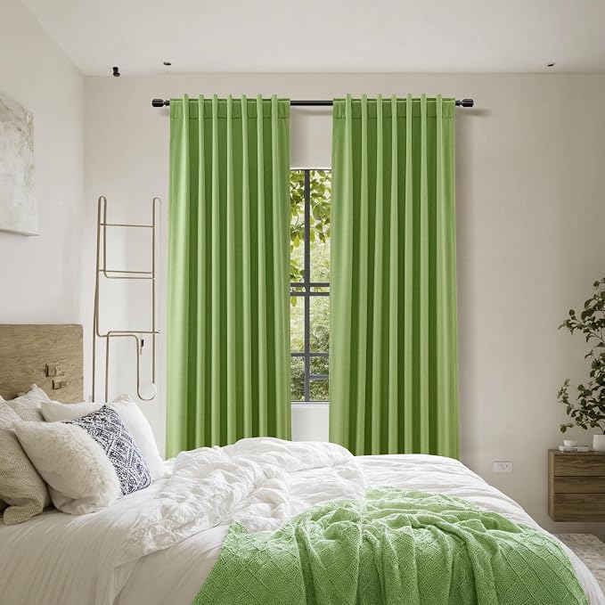 Guken 100% Blackout Curtains 90 Inch Length 2 Panels Set - Image 9