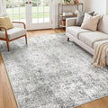 Washable Area Rugs 5'x7' Non-Slip Modern Abstract Soft by RELEANY