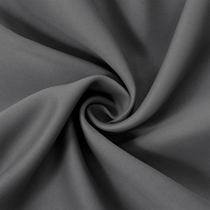 LEMOMO Blackout Curtains 66 x 95 inch/Frost Grey Curtains Set of 2 - Image 6