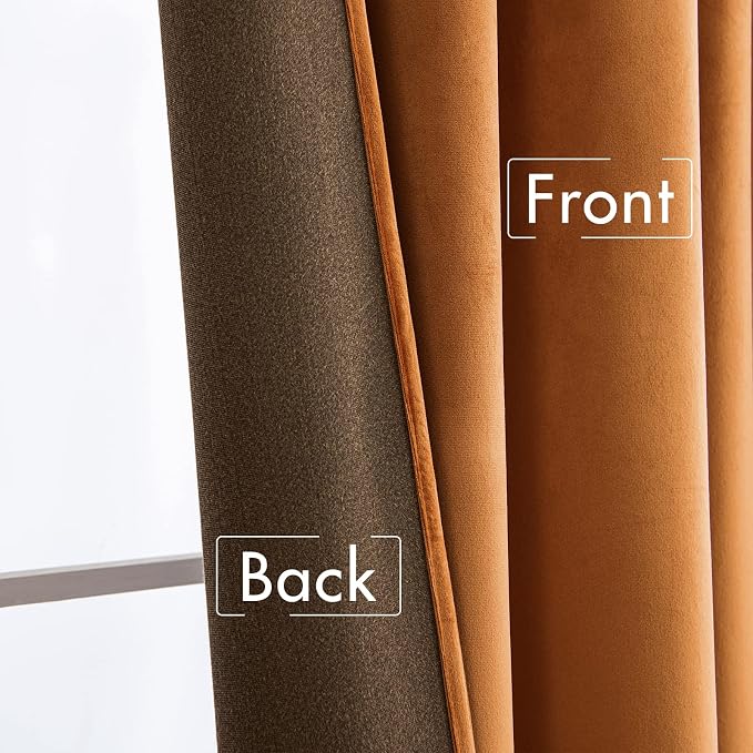 MIULEE Velvet Curtains 96 inches 2 Panels - Image 6