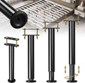 Metal Bed Frame Support Legs, 7-12.6 Inch Adjustable Height Bed Support Legs, Bed Legs Replacement Parts for for King Queen, Under Bed Support Slat Reinforcement Kits, Bed Frame Center Support 4 Pack