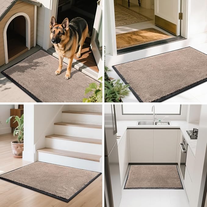 Mibao Dirt Trapper Door Mat for Indoor Outdoor, Waterproof All-Season, - Image 6