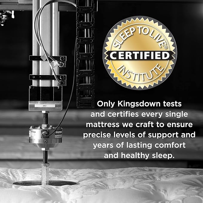 Kingsdown Cushion Firm Hybrid Mattress Twin XL Cooling Gel Memory Foam Layer Multi-Layered Motion Isolation Cool Sleep Quilted Top Luxury Mattresses, 13.5-Inch Passions Merridale