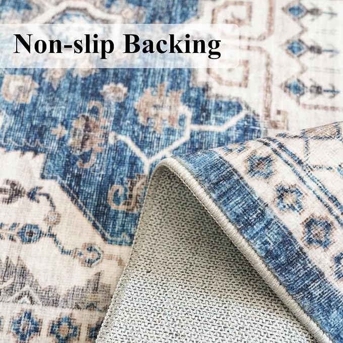 2x5 Washable Hallway Runner Rug: Indoor Farmhouse Entryway Kitchen Rugs - Image 4