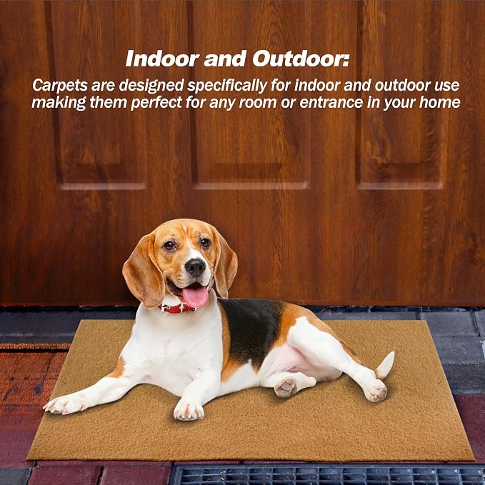 4 Pack Blank Door Mats, 30x17 Inch Artificial Coir Door Mats Outdoor - Image 7