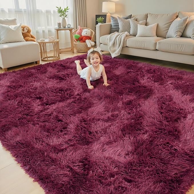 Rugs for Bedroom 4x6, Alfombras para Salas Shag Large Plush Soft Area Rug - Image 6