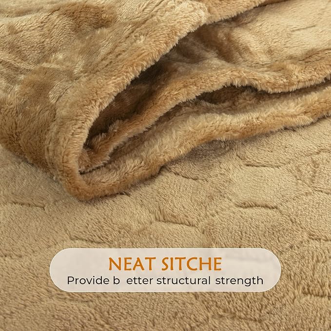 TOONOW Fleece Blanket Textured Fuzzy Plush Throw Blanket Twin Size 60" x 80" - Image 5
