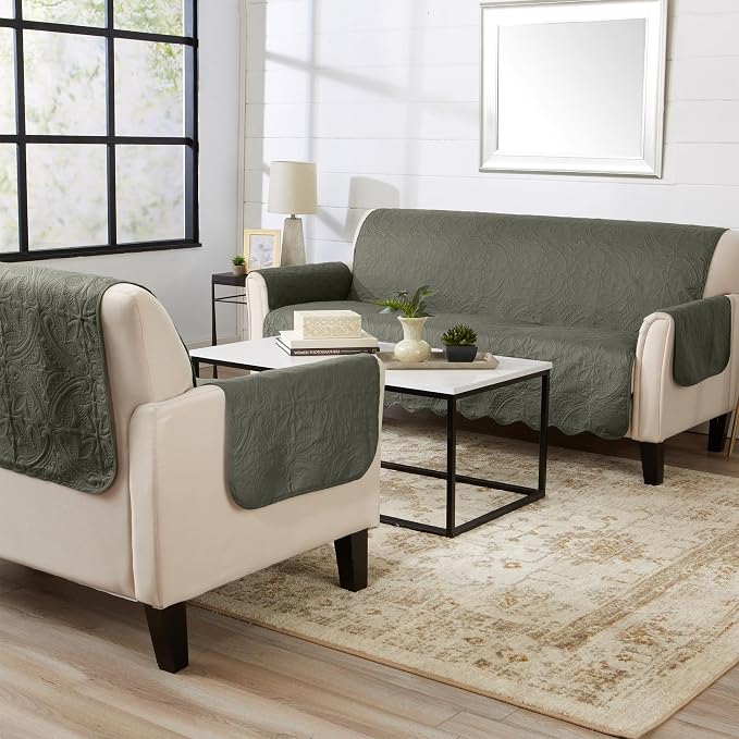 Great Bay Home Reversible Sofa Cover - Image 5