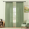 Sage Green Pinch Pleated 84 Inch Curtains by IVAPUPU