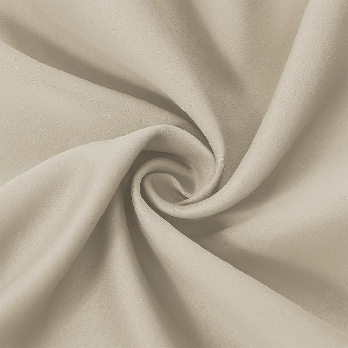 LEMOMO Light Beige Thermal Blackout Curtains/42 x 95 Inch/Set of 2 Panels Room - Image 5