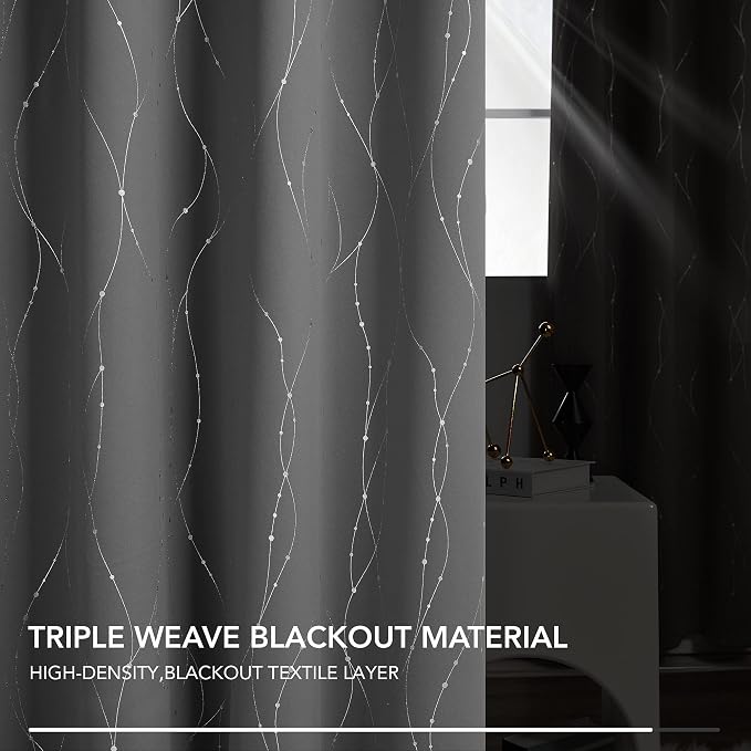 Deconovo Kitchen Curtains, Short Blackout Drapes 42 x 54 Inch, Thermal - Image 5