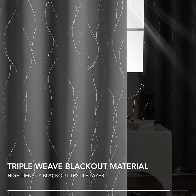 Deconovo Blackout Curtain for Bedroom, 52 x 95 Inch, Thermal Insulated - Image 8