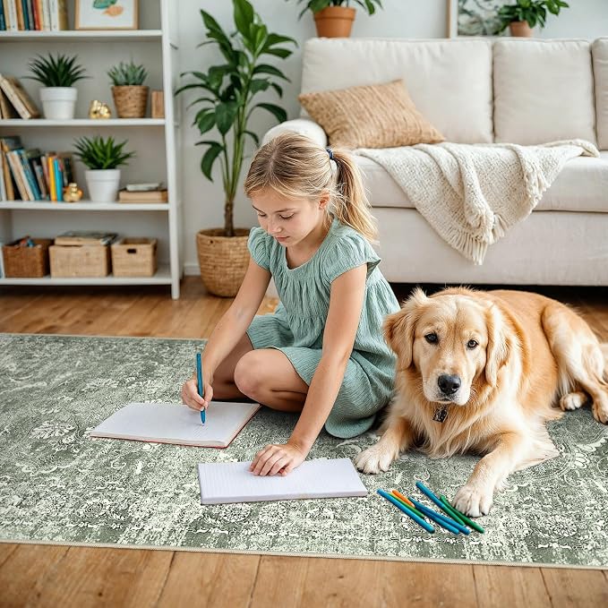 4x12 Washable Hallway Runner Rug - Image 3