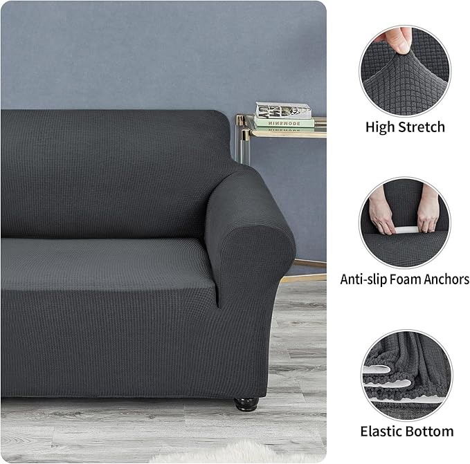 Joccun Stretch Chair Couch Cover, 1-Piece Sofa Slipcover Spandex Jacquard - Image 5