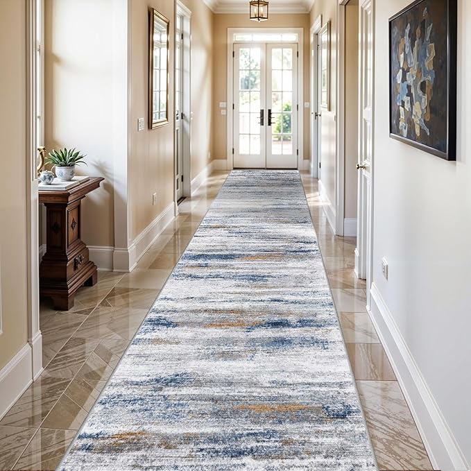 3x14 Washable Hallway Runner Rug: Extra Long Runners by WIEVEDENS