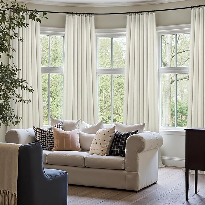 Pitalk Natural Linen Blackout Curtains - Image 7