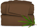 Queen Sheets by Pure Bamboo, Genuine 100% Organic Viscose Derived from Bamboo Bed Sheet Set, Luxuriously Soft & Cooling, Double Stitching, Lifetime Quality Promise (Queen, Coconut Husk)