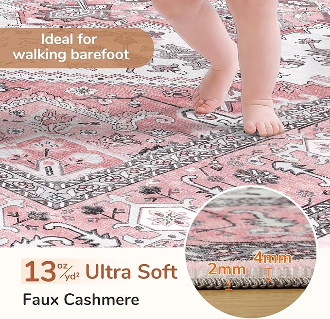 OPPODREAM Soft 8x10 Area Rugs, Washable Rugs 8x10 - Image 2