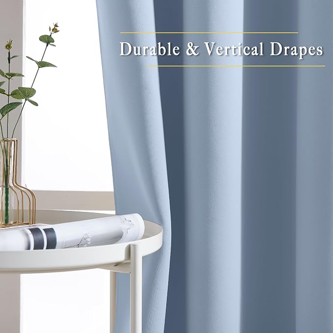 NICETOWN Blackout Curtains & Drapes 84 inch Long - Image 5