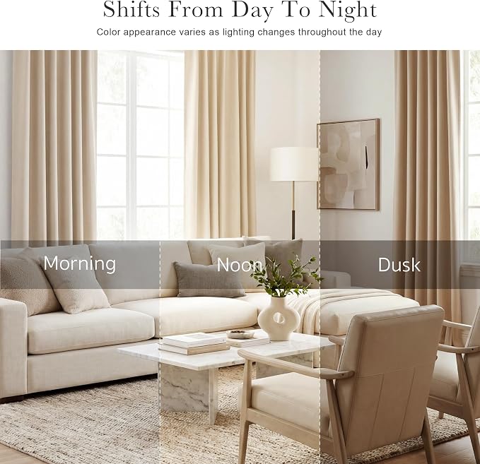 PONY DANCE Beige Window Treatments - Image 7