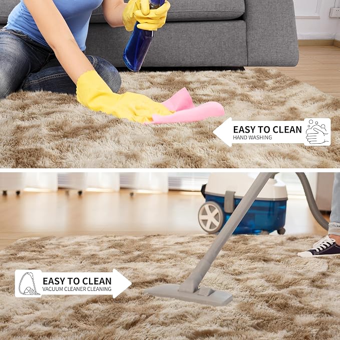 Tepook Soft Fluffy Rugs for Living Room, 5x8 Shaggy Area Rug for Bedroom - Image 6