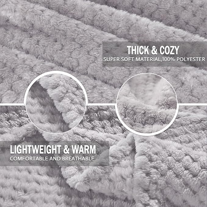 Exclusivo Mezcla Fleece Bed Blanket Queen Size, Super Soft and Warm Blankets - Image 6