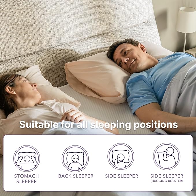 NapQueen 6 Inch Twin Size Mattress, Bamboo Charcoal Memory Foam Mattress, Bed in a Box, White