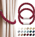 NICEEC 2 Pack Strong Magnetic Curtain Tiebacks Modern Simple Style Drape Tie by NICEEC